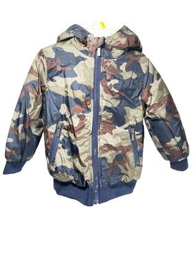 NWT Baby Boy Winter Puff Coat with Sherpa Lined Hood